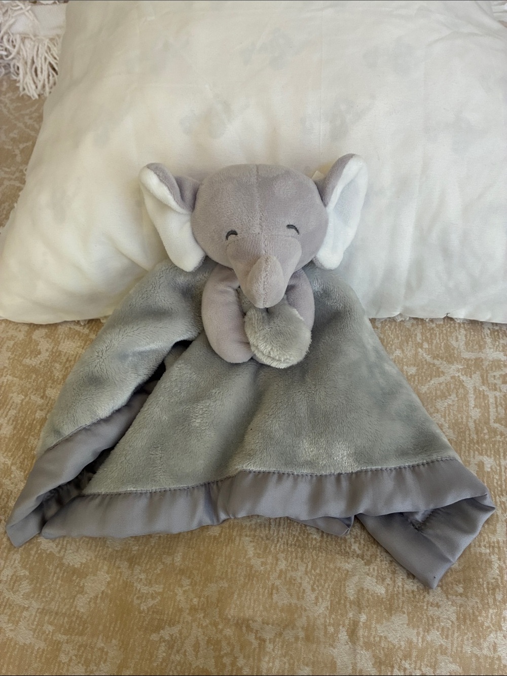 Carter's Gray Elephant Security Blanket Lovey